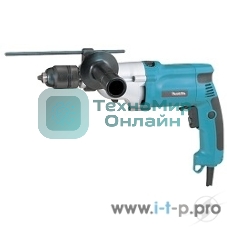 Дрель-шуруповерт Makita HP2051 Дрель уд,{720Вт,БЗП-13мм,0-1200\2900об\м,2.3кг,чем,мет редуктор}