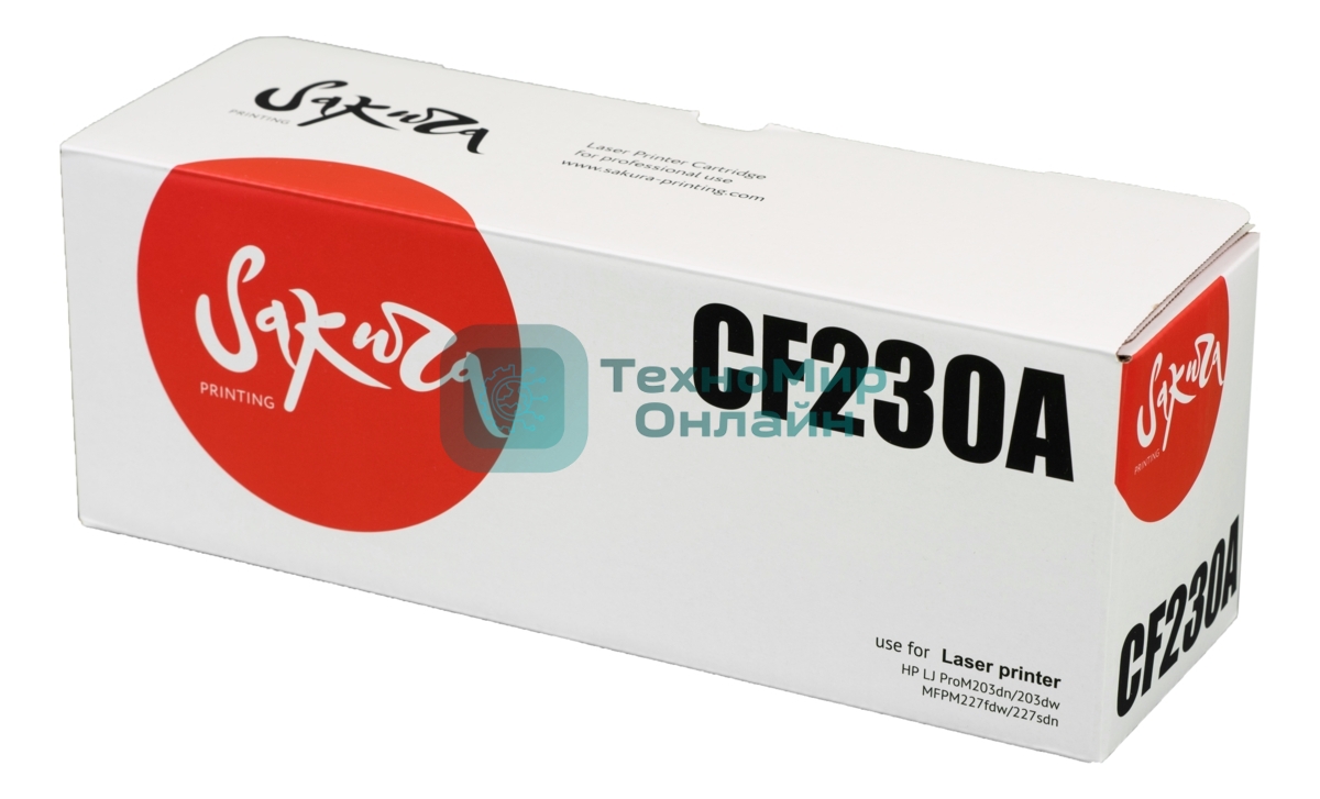 Картридж лазерный Sakura CF230A для HP LJ Pro m203dn/m203dw/m227dw/m227fdw/m227sdn, черный, 1 600 к.