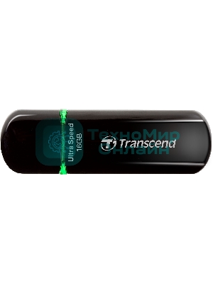 Флешка USB Transcend Jetflash 600 (TS16GJF600), 16Gb, USB 2.0, R/W 30/15, черный/зеленый