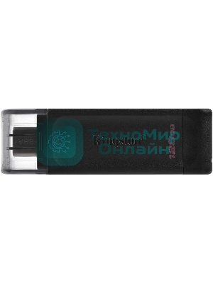 Флешка USB Kingston DataTraveler DT70 (DT70/128Gb), 128Gb, USB Type-C 3.2, R/W 70/45, черный