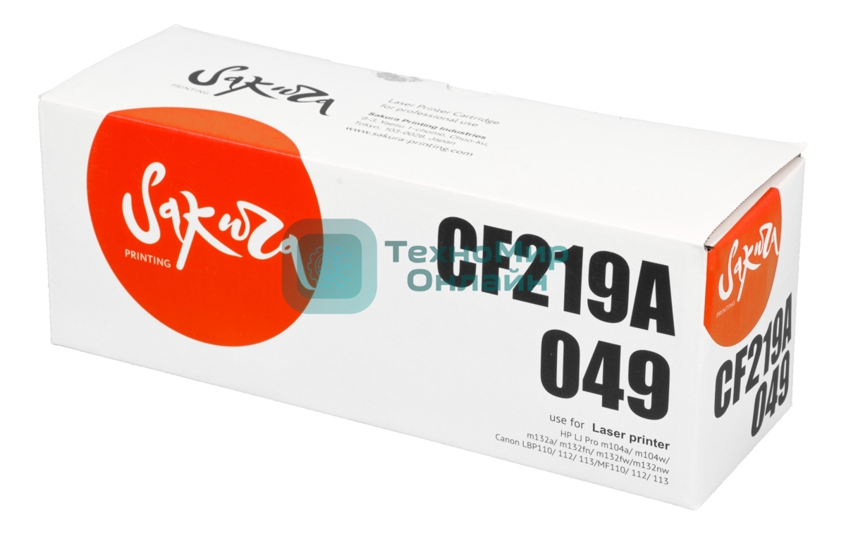 Фотобарабан Sakura CF219A/049 для HP и Canon, 12 000 к.