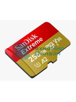 Флеш карта microSD 256Gb SanDisk microSDXC Class 10 UHS-I A2 C10 V30 U3 Extreme 190MB/s