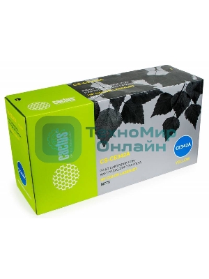 Картридж лазерный Cactus CS-CE342A желтый (16000 стр.) для HP Color LaserJet M775