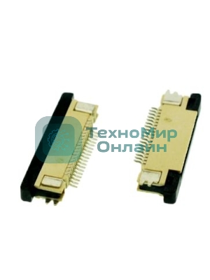 Разъем FPC Half Coverage Bottom Contact 1.0K-BX-30PWB 30 pin высота 2мм шаг 1мм