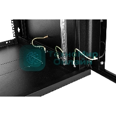 Шкаф ЦМО телекоммуникационный настенный сварной 15U (600 500) съемные стенки, дверь стекло, черный