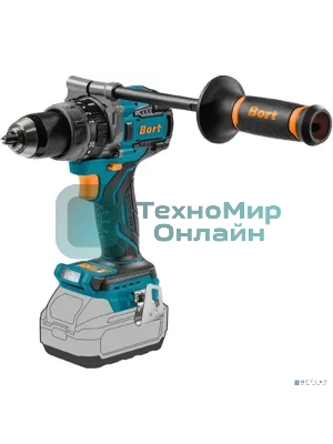 Дрель-шуруповерт Bort BAB-21X, 18 В, 0 Ач, 150 Нм, бесщеточный, ударная