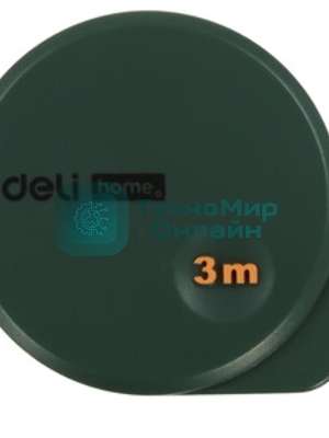 Измерительный и разметочный инструмент Deli Рулетка Home Series Green HT8316L 3м х 16мм, эксклюзивный дизайн, корпус - высококачественный софттач пластик