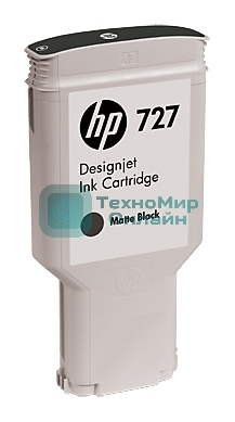 Картридж струйный HP 727 C1Q12A черный матовый, 300мл, для Designjet T920/T1500/T2500