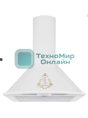 Вытяжка каминная Gefest ВО 1604 К82 белый, 60 см, 1000 куб. м/ч, 78 дБ