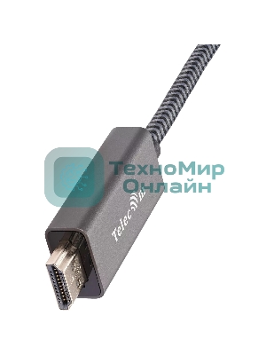 Кабель miniDisplayPort M-> HDMI M 4K@60Hz 1.8m Telecom,оплетка (TA562M-1.8M)