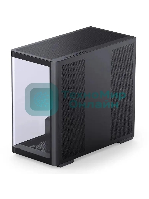 Корпус без блока питания Корпус JONSBO D300 Black MATX без БП, боковая панель из закаленного стекла, mini-ITX, micro-ATX, черный