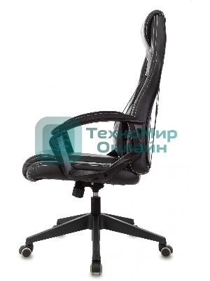 Кресло Zombie Arena черный, экокожа, 120 кг, механизм качания