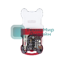 Прямошлифовальная машина (гравер) Зубр Гравер ЗГ-130ЭК H172 электрический с набором мини-насадок в кейсе, 172 предмета