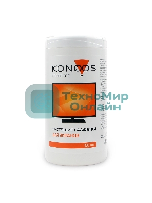 Салфетки для ЖК-экранов в банке KBF-100ECO, 100 шт.