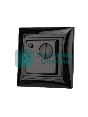 Терморегулятор механический Rexant RX-308B черный (совместим с Legrand серии Valena)