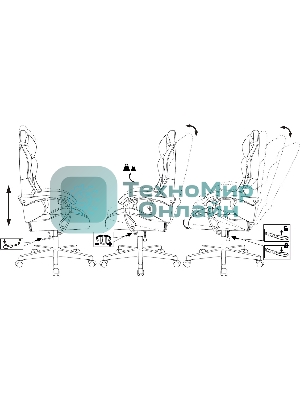 Кресло Бюрократ Zombie GAME TETRA черный/карбон, экокожа, 120 кг, механизм качания