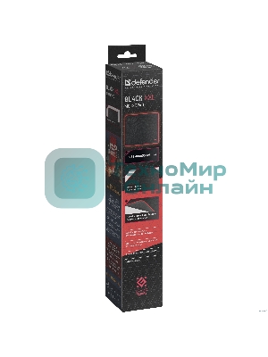 Игровой коврик Defenderчерный XXL 400x355x3 мм, ткань+резина