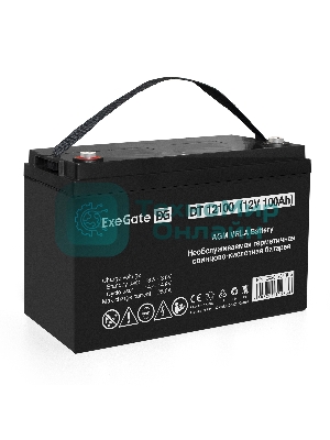 Аккумуляторная батарея ExeGate DT 12100 (12V 100Ah, под болт М6)