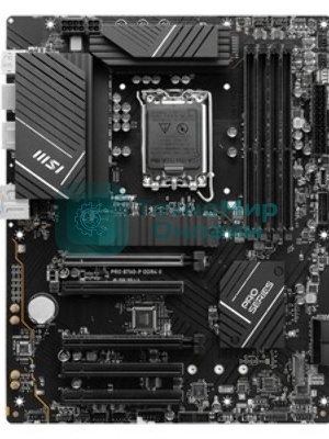 Материнская плата MSI PRO B760-P II, LGA 1700, Intel B760, 4xDDR5, 4xSATA, 2xM.2, 1xPCI-E 4.0 x16, 1xPCI-E 4.0 x4, 3xPCI-E 3.0 x1, 1xHDMI, 1xDP, 1xRJ45 2.5Gb, 1xUSB-C 3.2 Gen 2, 2xUSB-A 3.2 Gen 1, 2xUSB-A 2.0, 5x3.5мм, TOSLINK, 7.1, Standard-ATX