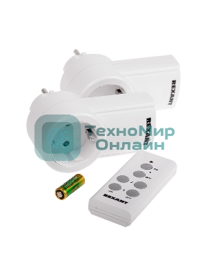 Радиоуправляемая розетка c пультом Rexant RX-002 (один пульт, две розетки)