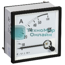 Амперметр Э47 72х72мм 50А кл. точн. 1.5 IEK IPA10-6-0050-E