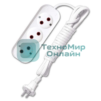 Удлинитель 3х3 м без заземл. 6А IP20 У6-639 ШВВП 2х0.75 UNIVersal 9631933