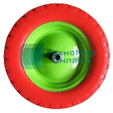 Колесо полиуретановое Сибртех 4.80/4-8, длина оси 90мм, подшипник 12 мм