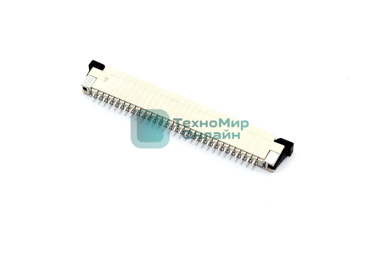 Разъем FPC Half Coverage Bottom Contact 1.0K-BX-30PWB 30 pin высота 2мм шаг 1мм
