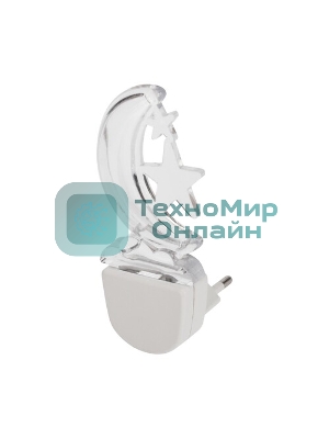 Ночник светодиодный Rexant ЛУННАЯ НОЧЬ белое свечение, 230 В