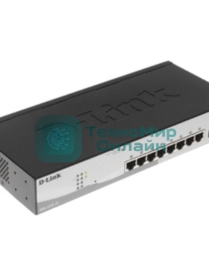 Коммутатор D-Link DGS-1210-10/F1A, 8×1 Гбит/с + 2×1 Гбит/с SFP, настраиваемый