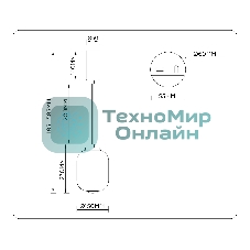 Подвесной светодиодный светильник Ambrella light LH11031 BK/MG черный/мраморно-серый 8W 3000K D150*1585