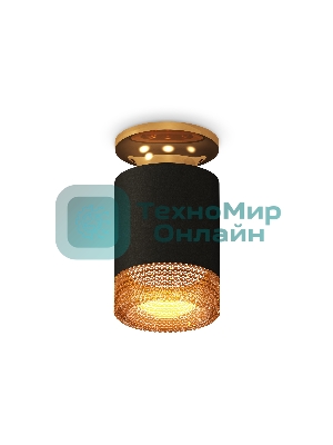 Светильник Ambrella Light XS6302162 SBK/PYG/CF черный песок/золото желтое полированное/кофе MR16 GU5.3 (N6905, C6302, N6154)