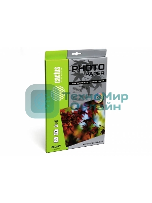 Фотобумага Cactus CS-GA418050 A4/180г/м2/50л. глянцевая для струйной печати