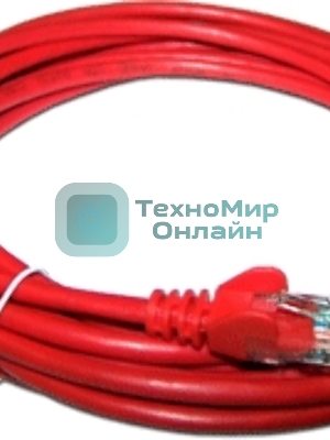 Патч-корд Lanmaster LSZH UTP кат.5e, 0.5 м, красный