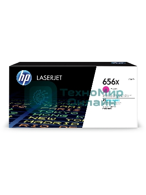 Картридж лазерный HP 656X пурпурный увеличенной емкости для HP CLJ M652/M653 (CF463X) 22000 стр