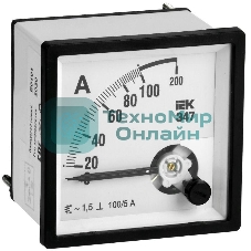 Амперметр IEK Э47 72х72мм 100/5А кл. точн. 1.5 IPA10-6-0100-E