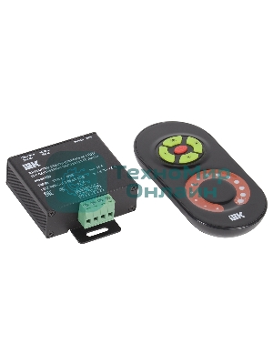 Контроллер с ПДУ радио MONO 1 канал 12В 10А 120Вт черный Iek LSC1-MONO-120-RF-20-12-B