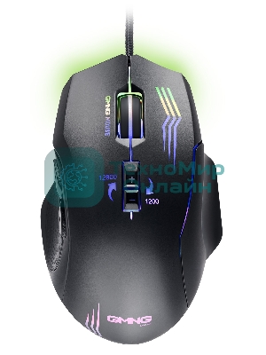 Мышь проводная GMNG 930GM черный, 12800 dpi, USB, кнопки - 7