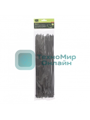 Хомуты Сибртех, 350 х 4,8 мм, пластиковые, черные, 50 шт.