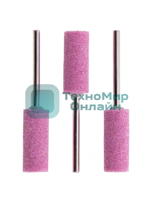 Шарошка абразивная Matrix, цилиндр удлин., 10 x 25 мм, хвостовик 3 мм, F80, 3шт.