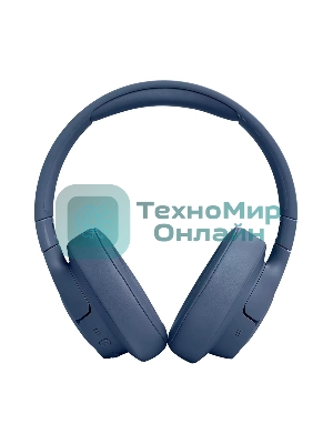 Беспроводные/проводные наушники JBL Tune 770NC синий, полноразмерные, Bluetooth + проводной, активное шумоподавление, до 70 ч