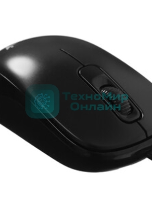 Мышь проводная Genius DX-110 черный, 1000 dpi, USB, кнопки - 3