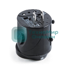 Переходник Konoos Универсальный сетевой переходник для путешествий WTA-1, вилки/розетки EU,US,RU