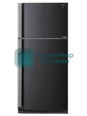 Холодильник Sharp SJ-XE59PMBK черный двухкамерный 430/148л морозилка сверху, No Frost