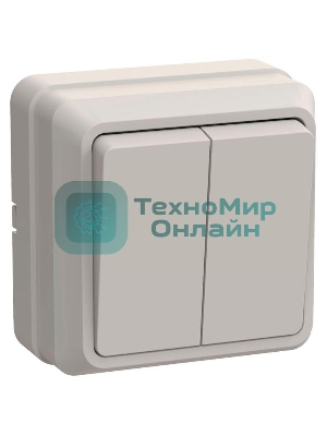 Выключатель IEK EVO20-K33-10-DC ВС20-2-0-ОКм 2кл 10А откр.уст. ОКТАВА (кремовый)