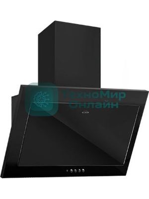 Вытяжка наклонная Elikor Коралл 60П-430-К3Д чёрный, 60 см, 430 м³/ч, 35 дБ