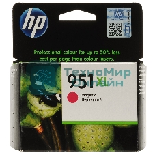 Картридж струйный HP №951XL CN047AE пурпурный для HP OJ Pro 8100/8600 (1500 стр.)