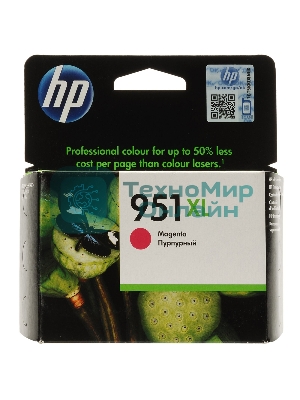 Картридж струйный HP №951XL CN047AE пурпурный для HP OJ Pro 8100/8600 (1500 стр.)