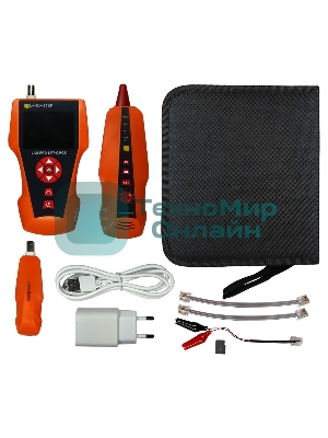 Кабельный тестер с измерением длины с трассировкой кабельных линий и определением POE