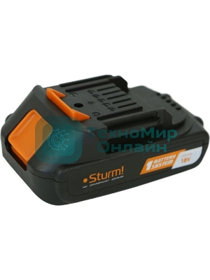 Шуруповерт Sturm! CD3618T, Аккумуляторная, 18В, 2 АКБ, Кейс